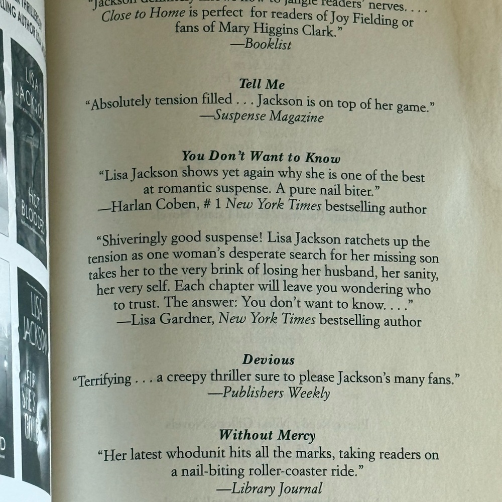 Lisa Jackson 'Whispers' - Picture 3 of 4